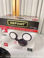 MaxSold Auction: Defiant 2-Head Motion-Activated Security Light, Wired, Black - Campbell (California, USA) PARTNER MANAGED Downsizing Online Auction - Dell Avenue