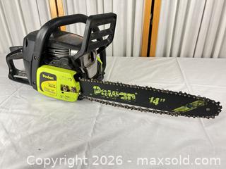 MaxSold Auction: Poulan P3314 14" Gas Chainsaw Parts as Is Only - Campbell (California, USA) PARTNER MANAGED Downsizing Online Auction - Dell Avenue