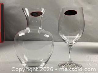 MaxSold Auction: Set of Six Riedel Ouveture Wine Glasses and Decanter  - Campbell (California, USA) PARTNER MANAGED Downsizing Online Auction - Dell Avenue
