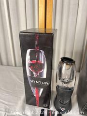 MaxSold Auction: Vinturi & Decantus Wine Aerator and Decanter Set - Campbell (California, USA) PARTNER MANAGED Downsizing Online Auction - Dell Avenue
