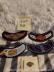 MaxSold Auction: NEW- HARLEY DAVIDSON PATCH & PINS COLLECTIBLES LOT "H2" - Kingston (Ontario, Canada) SELLER MANAGED Downsizing Online Auction - Morenz Crescent