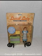 MaxSold Auction: NEW- "LUNCH LADY" Toy Figure - Kingston (Ontario, Canada) SELLER MANAGED Downsizing Online Auction - Morenz Crescent