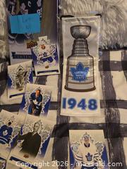 MaxSold Auction: NEW-NHL TORONTO MAPLE LEAFS "BLUE&WHITE CENTENNIAL" CARDS w BANNER LOT"U" - Kingston (Ontario, Canada) SELLER MANAGED Downsizing Online Auction - Morenz Crescent