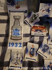 MaxSold Auction: NEW-NHL TORONTO MAPLE LEAFS "BLUE&WHITE CENTENNIAL" CARDS w BANNER LOT"V" - Kingston (Ontario, Canada) SELLER MANAGED Downsizing Online Auction - Morenz Crescent