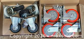 MaxSold Auction:  2 Sawhorses, 2 Boxes GBL Casters & Wooden Pallet - Clarence-Rockland (Ontario, Canada) PARTNER MANAGED Estate Sale Online Auction - Campeau Crescent