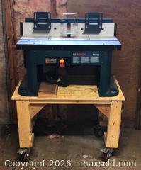 MaxSold Auction: Bosch Router/Aluminum Benchtop Router Table/Bits & Accessories - Clarence-Rockland (Ontario, Canada) PARTNER MANAGED Estate Sale Online Auction - Campeau Crescent