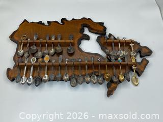 MaxSold Auction: Collectible Souvenir Spoon Set  Wall Display - Clarence-Rockland (Ontario, Canada) PARTNER MANAGED Estate Sale Online Auction - Campeau Crescent