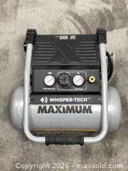 MaxSold Auction: Intertek Whisper-Tech 4-Gallon Portable Air Compressor - Clarence-Rockland (Ontario, Canada) PARTNER MANAGED Estate Sale Online Auction - Campeau Crescent