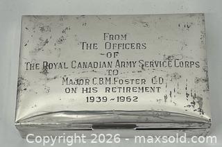 MaxSold Auction: Mappin & Webb Sterling Silver Cigs/ Trinket Box - Clarence-Rockland (Ontario, Canada) PARTNER MANAGED Estate Sale Online Auction - Campeau Crescent