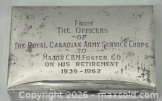 MaxSold Auction: Mappin & Webb Sterling Silver Cigs/ Trinket Box - Clarence-Rockland (Ontario, Canada) PARTNER MANAGED Estate Sale Online Auction - Campeau Crescent