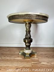 MaxSold Auction: Marble Top Pedestal Table  - Clarence-Rockland (Ontario, Canada) PARTNER MANAGED Estate Sale Online Auction - Campeau Crescent