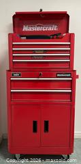 MaxSold Auction: Mastercraft Red Steel Tool Chest & Cabinet 2-Piece Combo - Clarence-Rockland (Ontario, Canada) PARTNER MANAGED Estate Sale Online Auction - Campeau Crescent