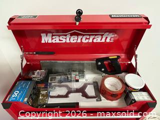 MaxSold Auction: Mastercraft Red Steel Tool Chest & Cabinet 2-Piece Combo - Clarence-Rockland (Ontario, Canada) PARTNER MANAGED Estate Sale Online Auction - Campeau Crescent