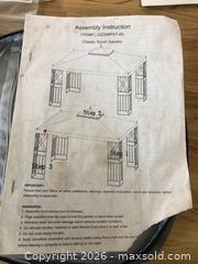 MaxSold Auction: Metal Gazebo / Pergola Frame Panels with Canopy - Clarence-Rockland (Ontario, Canada) PARTNER MANAGED Estate Sale Online Auction - Campeau Crescent