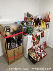 MaxSold Auction: Mixed Christmas Decorations Lot with 7 ft Pre-Lit Tree - Clarence-Rockland (Ontario, Canada) PARTNER MANAGED Estate Sale Online Auction - Campeau Crescent