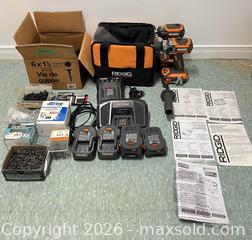 MaxSold Auction: RIDGID 18V Cordless Drill/Driver Lot - Clarence-Rockland (Ontario, Canada) PARTNER MANAGED Estate Sale Online Auction - Campeau Crescent