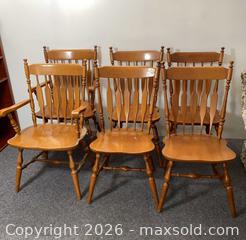MaxSold Auction: Set of 6 Solid Wood Dining Chairs - Clarence-Rockland (Ontario, Canada) PARTNER MANAGED Estate Sale Online Auction - Campeau Crescent