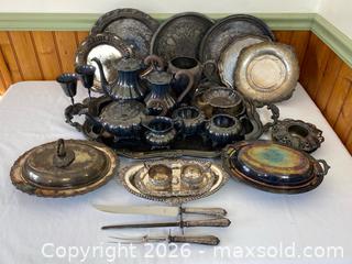 MaxSold Auction: Silver-Plated Mixed Silver Service & Tableware - Clarence-Rockland (Ontario, Canada) PARTNER MANAGED Estate Sale Online Auction - Campeau Crescent