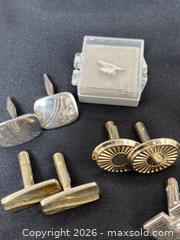 MaxSold Auction: Vintage Mixed-Metal Cufflinks/Tie Clips - Clarence-Rockland (Ontario, Canada) PARTNER MANAGED Estate Sale Online Auction - Campeau Crescent