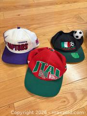 MaxSold Auction: 1990s Toronto Raptors x Italy World Cup Snapback Baseball Cap - Mississauga (Ontario, Canada) SELLER MANAGED Estate Sale Online Auction - Sir Monty's Drive