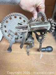 MaxSold Auction: Antique Cast Iron Hand-Crank Apple Peeler, Corer & Slicer - Point Edward (Ontario, Canada) SELLER MANAGED Estate Sale Online Auction -  Michigan Avenue