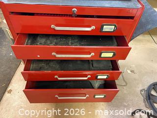 MaxSold Auction: Beach Industries Red Rolling Tool Chest with Drawers - Point Edward (Ontario, Canada) SELLER MANAGED Estate Sale Online Auction -  Michigan Avenue