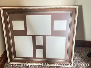 MaxSold Auction: Brown Wood Collage Multi-Opening Photo Frame, Wall Mount - Point Edward (Ontario, Canada) SELLER MANAGED Estate Sale Online Auction -  Michigan Avenue