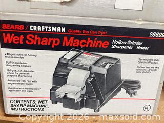 MaxSold Auction: Craftsman Wet Sharp Grinder / Sharpener (Corded Electric) - Point Edward (Ontario, Canada) SELLER MANAGED Estate Sale Online Auction -  Michigan Avenue