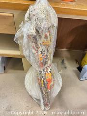 MaxSold Auction: Floral Patio/Market Umbrella with Weighted Base, Crank & Cover - Point Edward (Ontario, Canada) SELLER MANAGED Estate Sale Online Auction -  Michigan Avenue