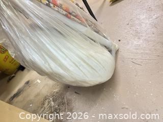 MaxSold Auction: Floral Patio/Market Umbrella with Weighted Base, Crank & Cover - Point Edward (Ontario, Canada) SELLER MANAGED Estate Sale Online Auction -  Michigan Avenue