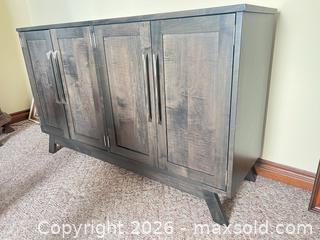 MaxSold Auction: Gray Engineered Wood Sideboard / Buffet, 4 Doors - Point Edward (Ontario, Canada) SELLER MANAGED Estate Sale Online Auction -  Michigan Avenue