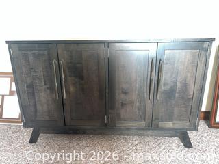 MaxSold Auction: Gray Engineered Wood Sideboard / Buffet, 4 Doors - Point Edward (Ontario, Canada) SELLER MANAGED Estate Sale Online Auction -  Michigan Avenue