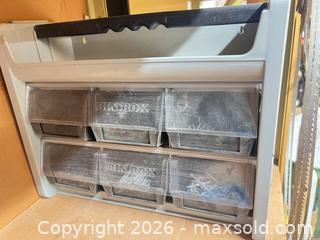 MaxSold Auction: Gray Plastic Parts Organizer with 6 Clear Drawers - Point Edward (Ontario, Canada) SELLER MANAGED Estate Sale Online Auction -  Michigan Avenue