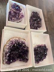 MaxSold Auction: Lot of 5 Amethyst Crystal Clusters - Point Edward (Ontario, Canada) SELLER MANAGED Estate Sale Online Auction -  Michigan Avenue