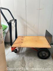 MaxSold Auction: Medium Metal & Wood Platform Dolly with Raised Front Lip - Point Edward (Ontario, Canada) SELLER MANAGED Estate Sale Online Auction -  Michigan Avenue