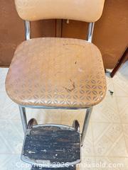 MaxSold Auction: Mid-Century Metal & Vinyl Kitchen Step Stool with Built-In Steps - Point Edward (Ontario, Canada) SELLER MANAGED Estate Sale Online Auction -  Michigan Avenue