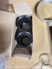 MaxSold Auction: Mixed magnifier set with sheet, loupes and carrying case - Point Edward (Ontario, Canada) SELLER MANAGED Estate Sale Online Auction -  Michigan Avenue