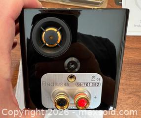 MaxSold Auction: Monitor Audio Radius 45 Bookshelf Speaker, Black Gloss - Point Edward (Ontario, Canada) SELLER MANAGED Estate Sale Online Auction -  Michigan Avenue