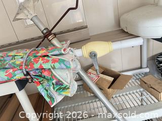 MaxSold Auction: Multicolor Floral Patio/Market Umbrella 7–9 ft Canopy - Point Edward (Ontario, Canada) SELLER MANAGED Estate Sale Online Auction -  Michigan Avenue