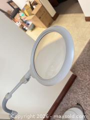 MaxSold Auction: OttLite Gray Floor Lamp with Magnifying Lens - Point Edward (Ontario, Canada) SELLER MANAGED Estate Sale Online Auction -  Michigan Avenue