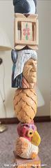 MaxSold Auction: Painted Wooden Totem / Carved Pole, 50 1/2" tall - Point Edward (Ontario, Canada) SELLER MANAGED Estate Sale Online Auction -  Michigan Avenue
