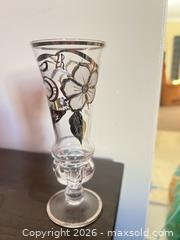 MaxSold Auction: Pair of Glass Champagne Flutes, Silver Trim, 25th Anniversary - Point Edward (Ontario, Canada) SELLER MANAGED Estate Sale Online Auction -  Michigan Avenue