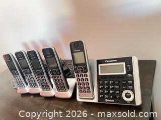 MaxSold Auction: Panasonic Cordless Landline Phone System, 5 Handsets - Point Edward (Ontario, Canada) SELLER MANAGED Estate Sale Online Auction -  Michigan Avenue