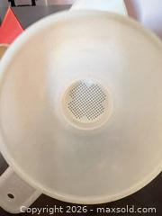 MaxSold Auction: Plastic Funnel Set with Built-In Strainers - Point Edward (Ontario, Canada) SELLER MANAGED Estate Sale Online Auction -  Michigan Avenue