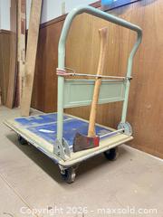MaxSold Auction: Platform Trolley / Dolly with Steel Frame and Wood Deck - Point Edward (Ontario, Canada) SELLER MANAGED Estate Sale Online Auction -  Michigan Avenue