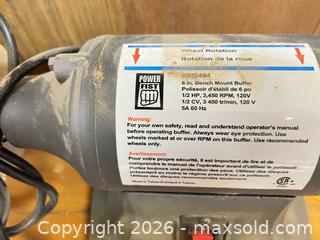 MaxSold Auction: Power Fist 6 in Bench Buffer / Polisher - Point Edward (Ontario, Canada) SELLER MANAGED Estate Sale Online Auction -  Michigan Avenue