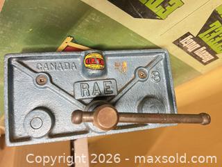 MaxSold Auction: RAE Cast Iron Hand Screw Clamp / Small Arbor Press (Canada) - Point Edward (Ontario, Canada) SELLER MANAGED Estate Sale Online Auction -  Michigan Avenue