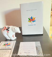 MaxSold Auction: Royal Doulton Bone China Polar Bear Figurine Canada 150 (2017) - Point Edward (Ontario, Canada) SELLER MANAGED Estate Sale Online Auction -  Michigan Avenue