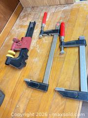 MaxSold Auction: Set of 3 24 in Bar/F-Clamps, Steel & Cast Iron - Point Edward (Ontario, Canada) SELLER MANAGED Estate Sale Online Auction -  Michigan Avenue
