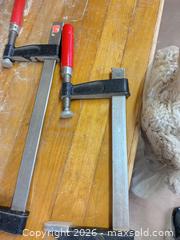 MaxSold Auction: Set of 3 24 in Bar/F-Clamps, Steel & Cast Iron - Point Edward (Ontario, Canada) SELLER MANAGED Estate Sale Online Auction -  Michigan Avenue